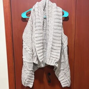 Cozy Cream Knit Reversible Sweater Vest